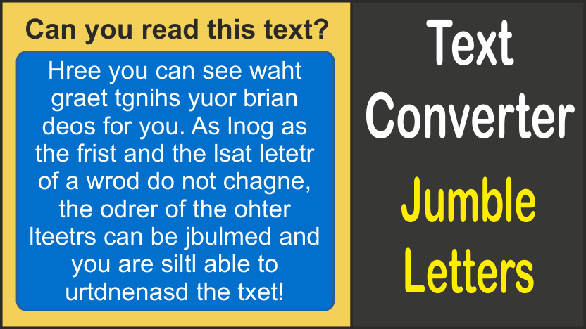 Text Jumble Letters